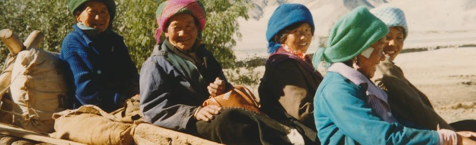Freundliche Tibeterinnen.