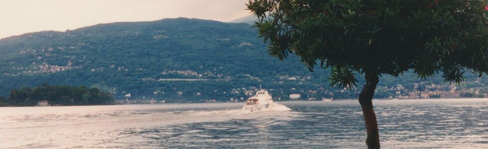 Schiff im Lago Maggiore.